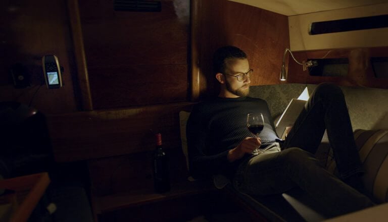 Segelboot Wein Lesen Ruhe